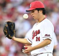 　１回、２点を先制される黒原（撮影・田中太一）