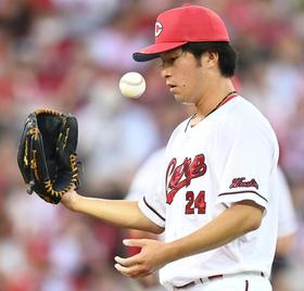 広島・黒原は３回４失点でプロ初勝利逃す　打線が初回に６点援護も粘りきれず