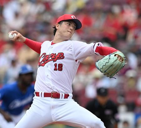 　先発し、投げ込む森下（撮影・田中太一）