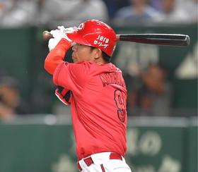 広島　秋山４カ月ぶり一発で追加点
