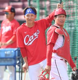 広島・西川　センターへ快音安打　抹消原因の右脇腹も不安なし　ＣＳへ「普通に入れたらいい」