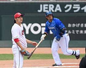 広島　床田が六回途中でＫＯ　宮崎に痛恨の先制２ランを被弾