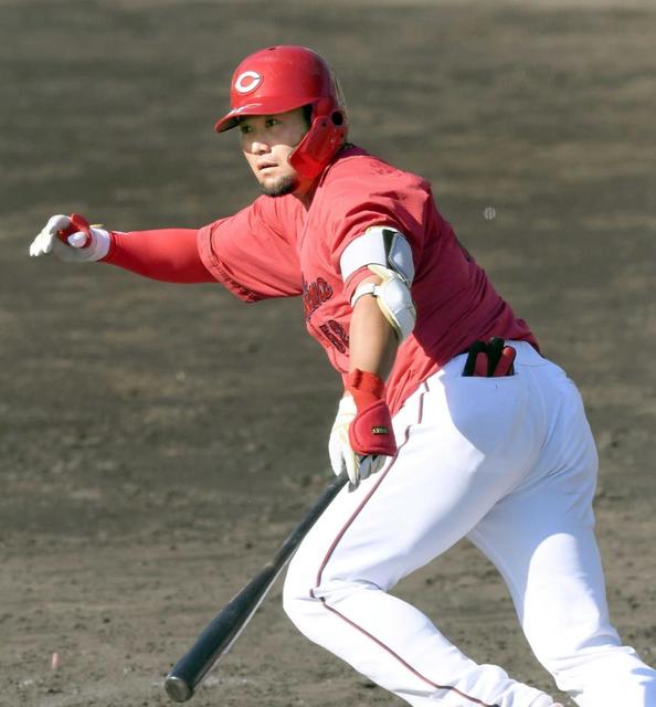 カープ末包 4番で快音締め 秋季C全試合で指名「任された時、しっかり