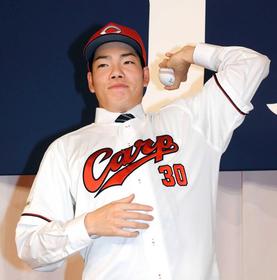 広島ドラ３・滝田　憧れ中田翔えぐる！対戦熱望「当てたら走って逃げます（笑）」　ズバ抜けた身体能力、ニックネーム「宇宙人」