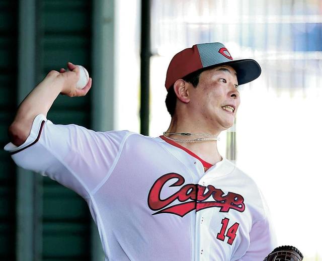 広島 大瀬良が思わずほっこり 1歳9カ月長男の沖縄訪問で「顔がいつも