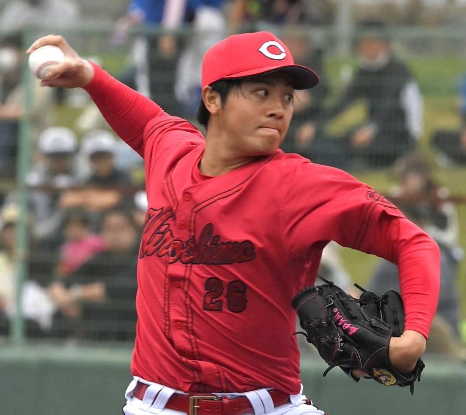 　３回無安打無失点と好投した益田（撮影・市尻達拡）