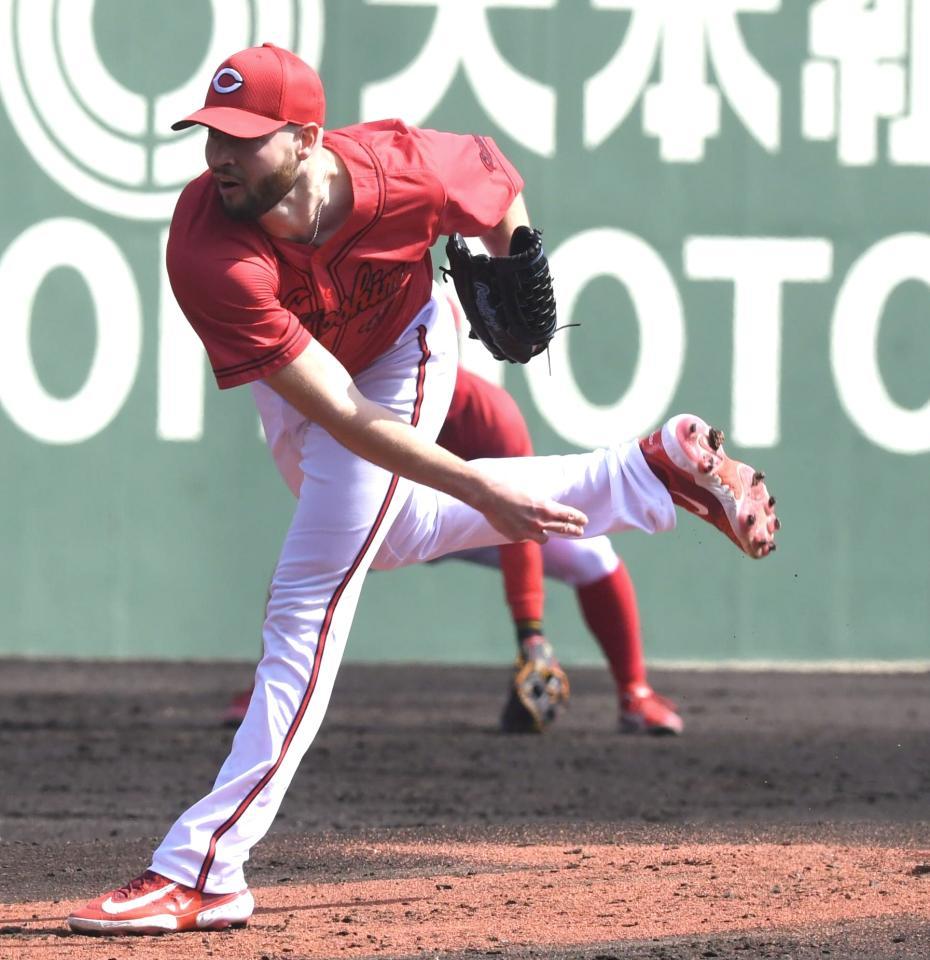 　２回無失点と好投したハッチ（撮影・市尻達拡）