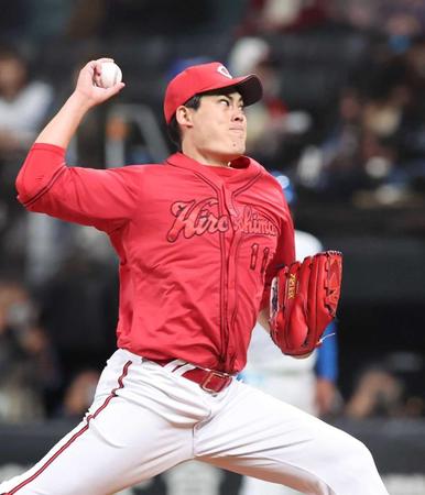 　６回、力投を見せる（撮影・中島達哉）