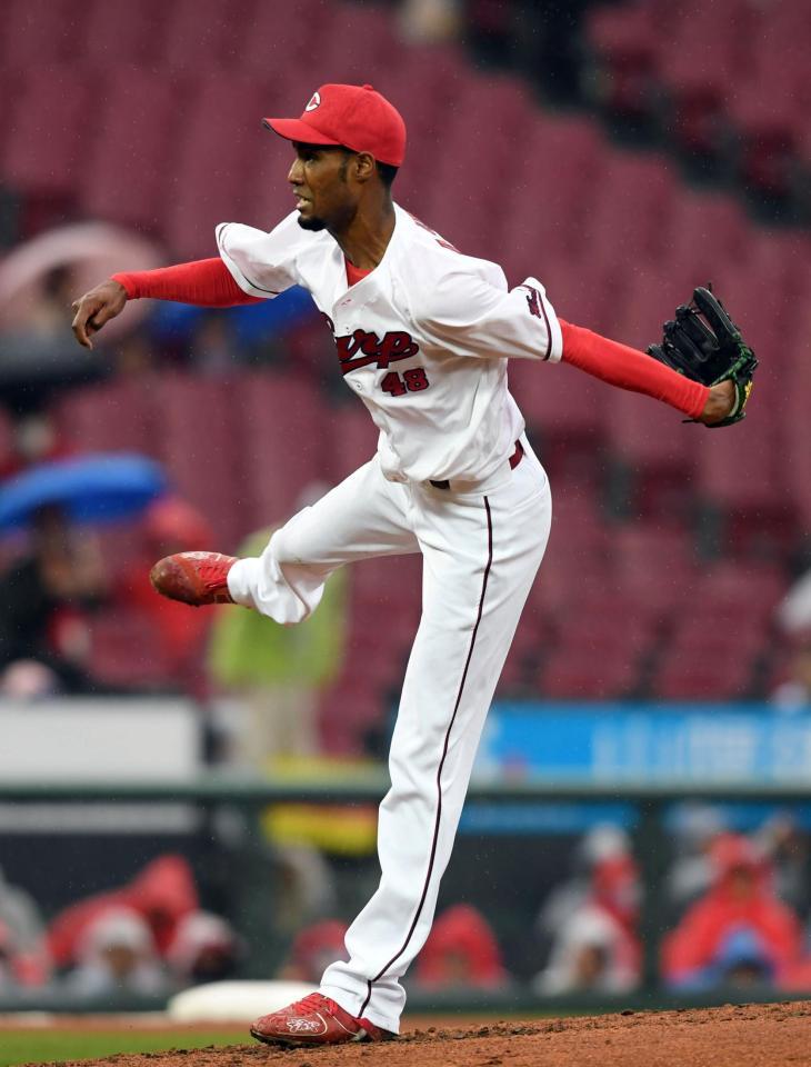 　５回１失点と好投したアドゥワ（撮影・市尻達拡）