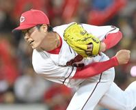 　７回３安打無失点と好投した森下（撮影・市尻達拡）