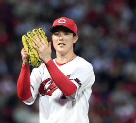 広島・森下　熱投８回０封１１５球で連敗止めた！　首位巨人と０・５差　セ・トップ防御率１・１６！