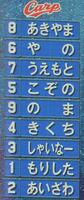 　森下が８番に入った広島スタメン（撮影・西岡正）