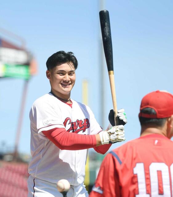 あさつあ‼️！広島カープ田村選手木製バット！！ あさつあ‼️！広島カープ田村選手木製バット！！ あさつあ様専用