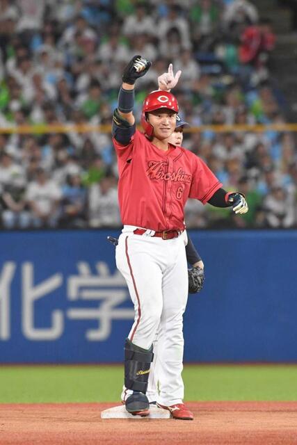 広島21歳田村がビジター連敗止めるＶ打