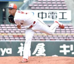 広島・森「負けていられない」　後輩・金丸＆竹田ドラフト１位指名に発奮　スロースターター脱却で開幕ローテ目指す