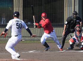 広島　若手主体で侍Ｊに完封負けも収穫　先発・常広は２回１安打無失点　１９歳大砲候補・仲田は隅田から左前打