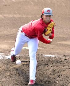 広島・常広　来春キャンプ１軍スタート内定　紅白戦で２回５奪三振の快投に新井監督「フォークもすごかった」