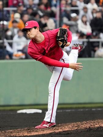 　８回に登板し、無失点だった岡本