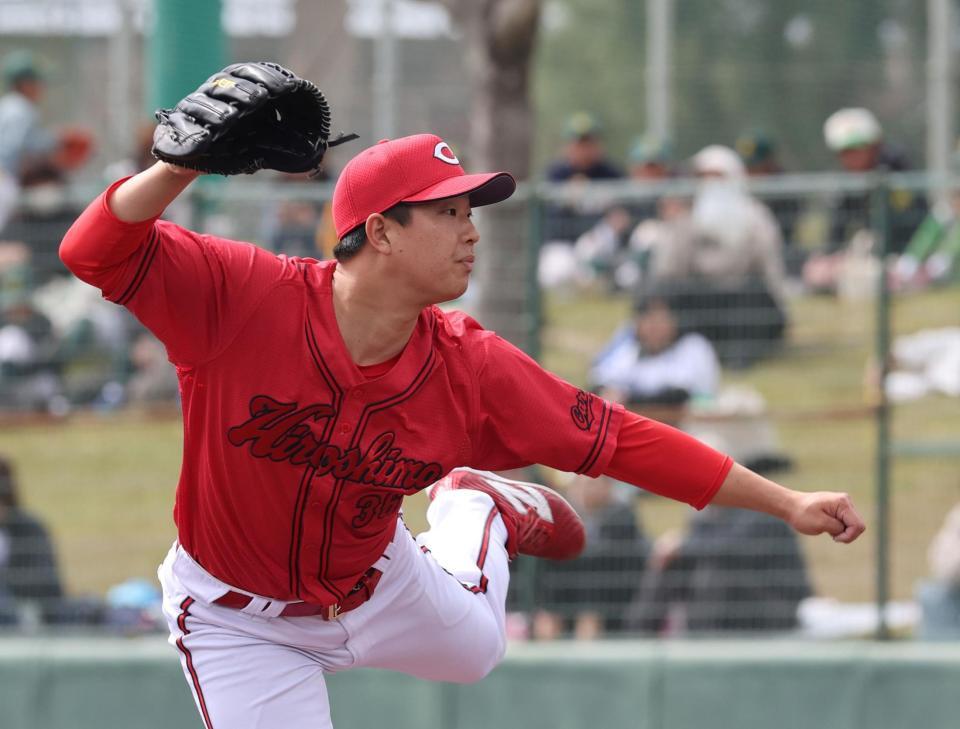 　１回無失点と好投した塹江（撮影・市尻達拡）