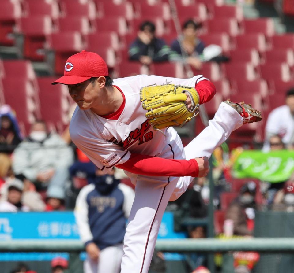 先発し力投する森下（撮影・市尻達拡）