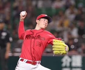 　先発し力投する森下（撮影・市尻達拡）