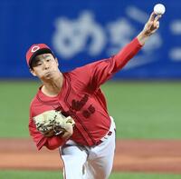 　力投する玉村（撮影・園田高夫）