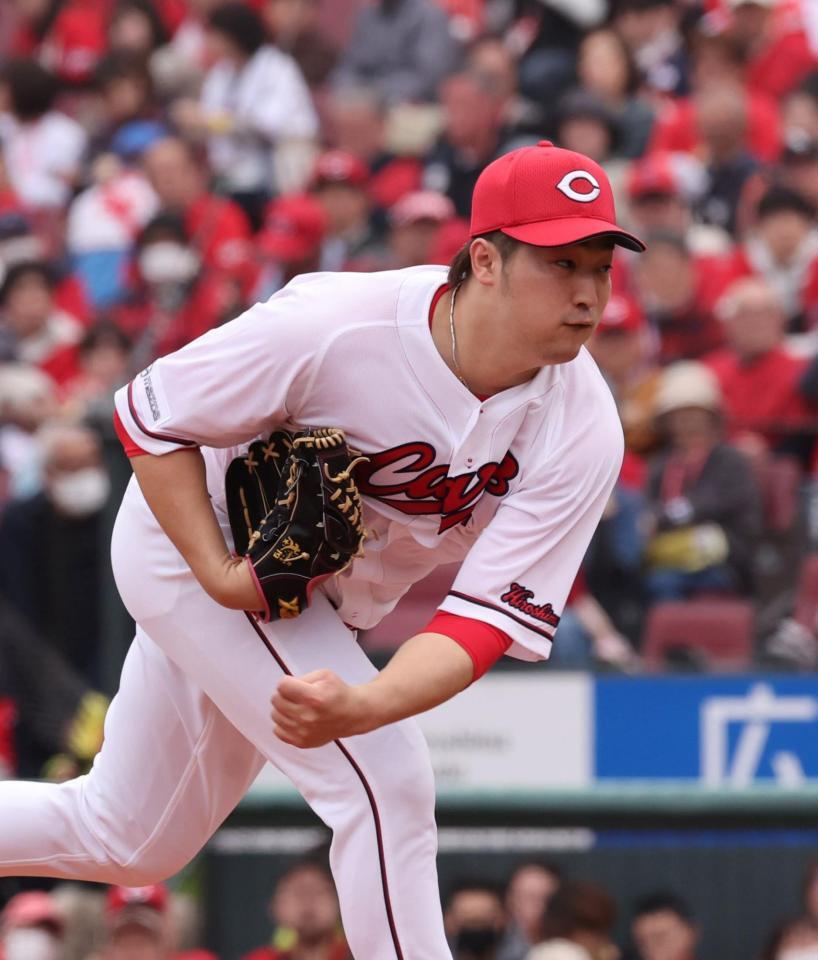 先発し、力投する床田（撮影・市尻達拡）