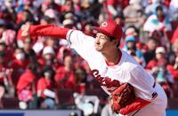 　１回無失点と好投した島内（撮影・市尻達拡）