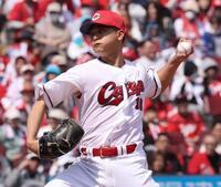 　先発し力投する森（撮影・市尻達拡）