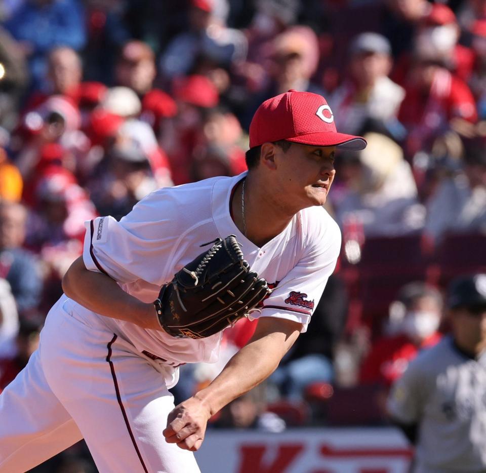 　６回１失点で、３勝目を手にした森（撮影・市尻達拡）