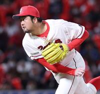 　１回無失点と好投した中崎（撮影・市尻達拡）