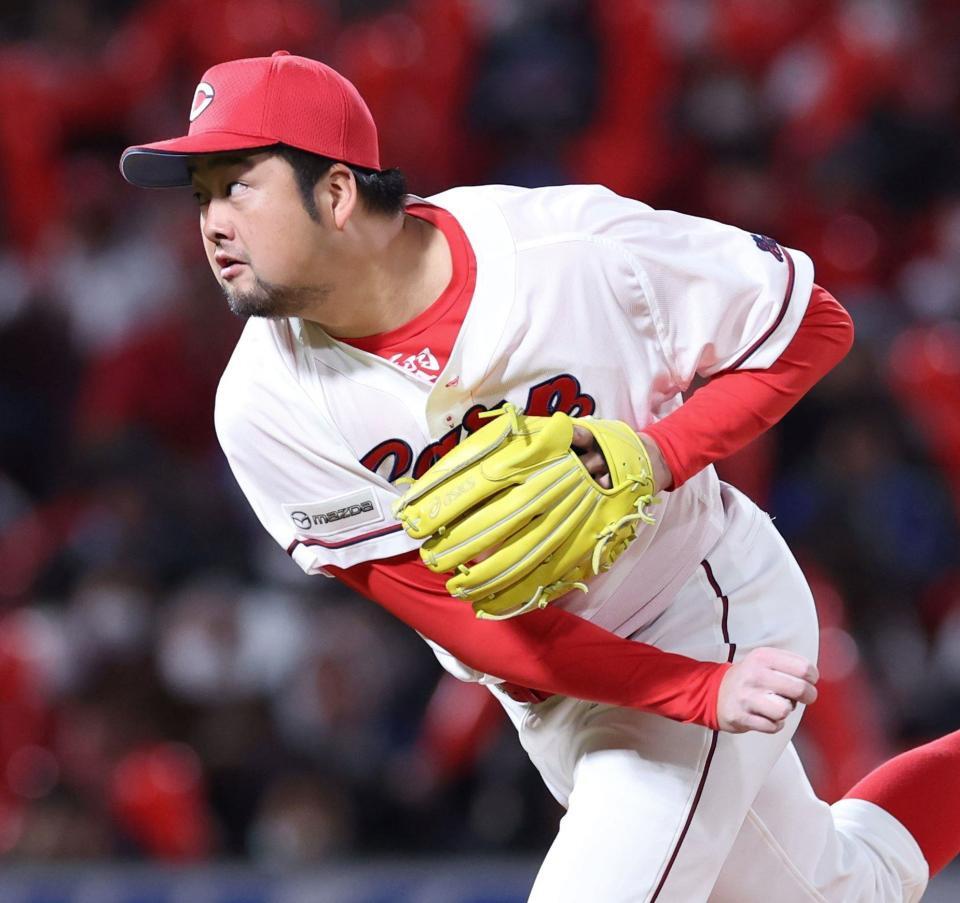 　１回無失点と好投した中崎（撮影・市尻達拡）