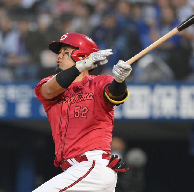 広島・末包が3号先制弾 難敵・東から2戦連発「初球から積極的