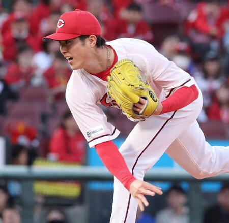 　先発し力投する森下（撮影・市尻達拡）