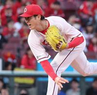 　先発し力投する森下（撮影・市尻達拡）