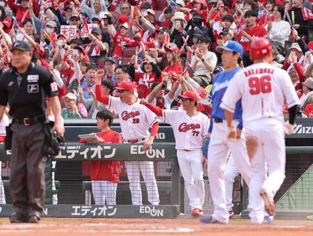 広島が連敗を「7」で止める 床田が圧巻の完封で3勝目 4試合ぶりスタメンの中村奨が決勝打