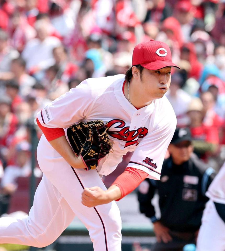 　奪三振０での完封は球団４３年ぶりの記録となった床田