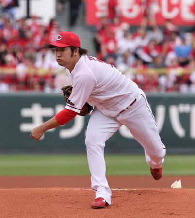 　先発し、力投する床田（撮影・市尻達拡）