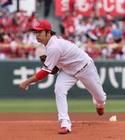 　先発し、力投する床田（撮影・市尻達拡）