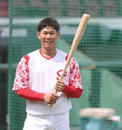 　九里との対戦を心待ちにする坂倉