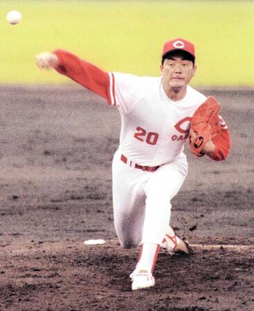 　抜群の制球力を誇り通算２１３勝を挙げた北別府さん＝１９９３年