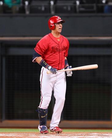 　１０回、見逃し三振に倒れる野間（撮影・中島達哉）