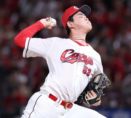 　１回無失点と好投した岡本駿（撮影・市尻達拡）