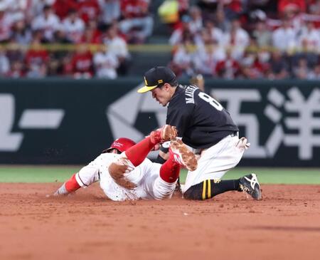 完封負けの広島・新井監督「今日は有原君がナイスピッチング」と脱帽　小園の走塁ミスは「気持ちは買うけどね」