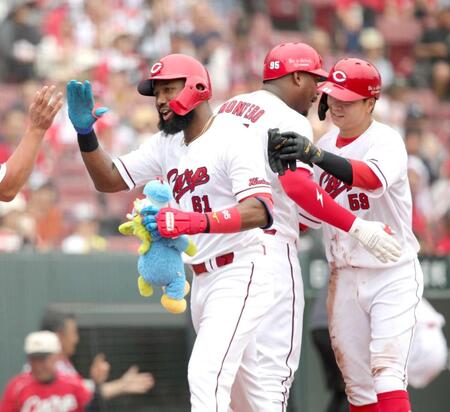 広島４発！交流戦ホーム２０年ぶり　大盛先頭弾！ファビアン「大盛の一発がすごかった」２打席連発！菊池トドメ２号