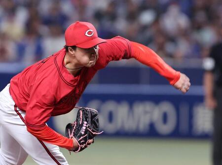 プロ初先発初登板の広島ドラ２・佐藤柳が６回２安打無失点の好投　初勝利の権利持って降板