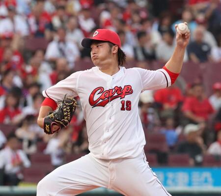 　先発し、力投する床田（撮影・市尻達拡）