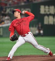 　巨人戦に先発した佐藤柳