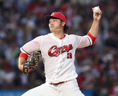 　先発し、力投する床田（撮影・市尻達拡）