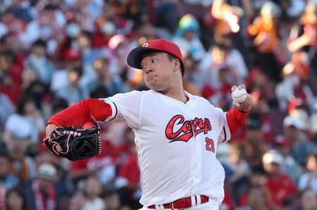 　先発し、力投する佐藤柳（撮影・市尻達拡）